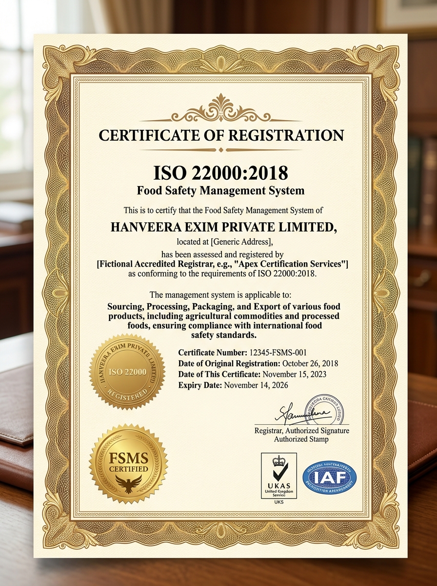 ISO 22000:2018 Food Safety Management System