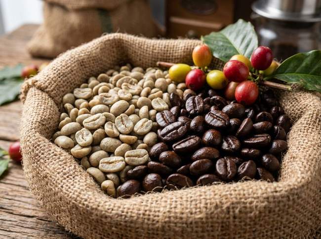 Premium shade-grown South Indian coffee beans view 2